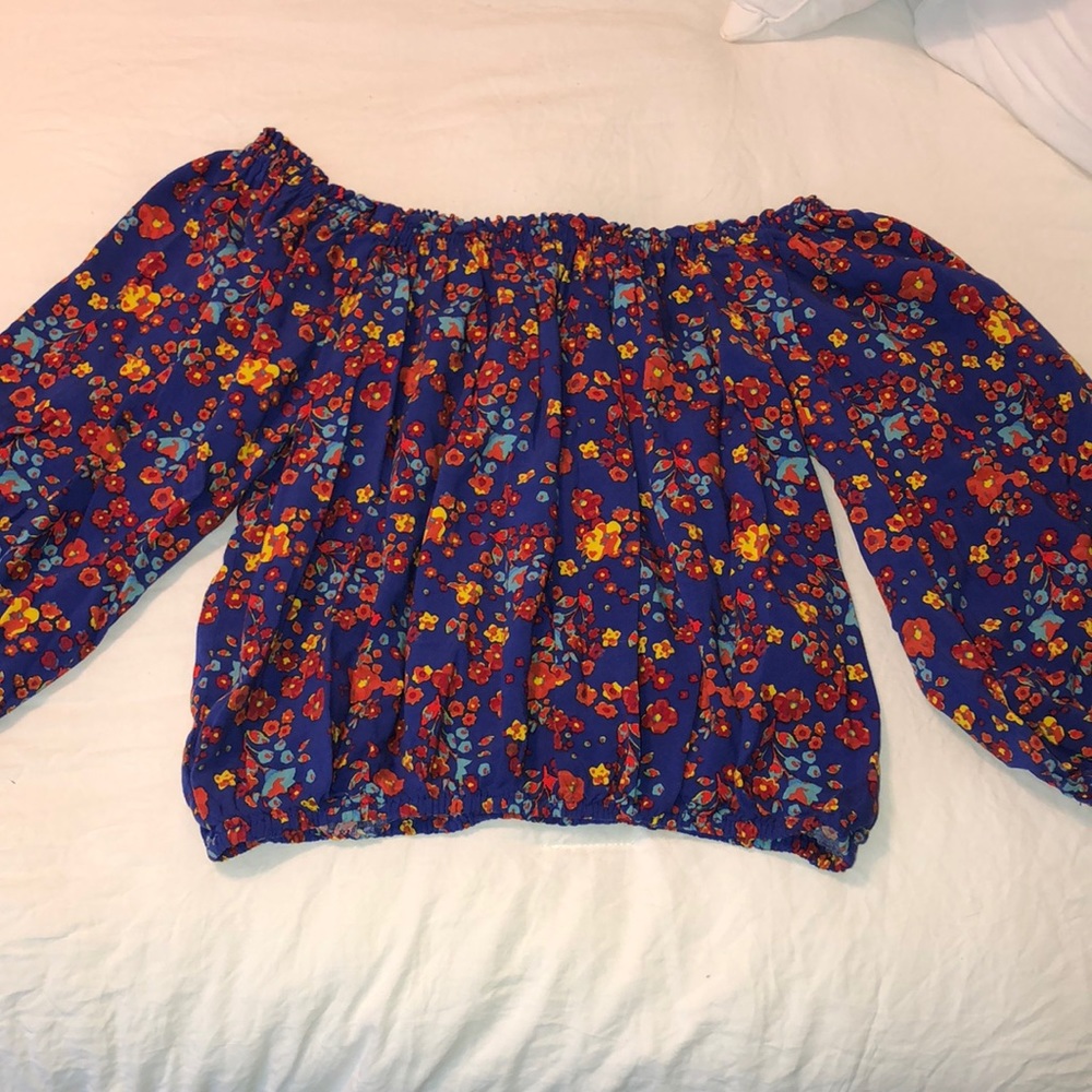 Floral off the shoulder top